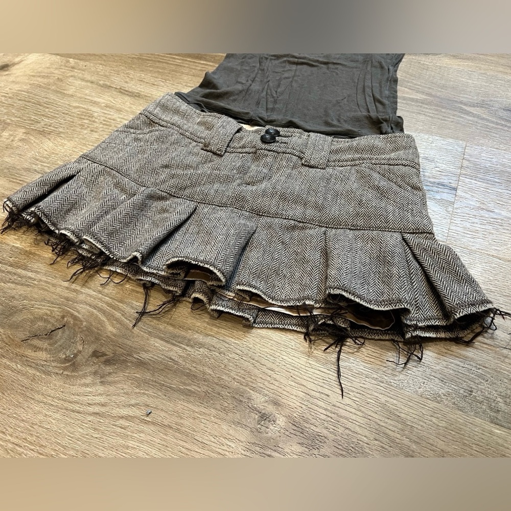 Y2K Abercrombie Wool Pleated Skirt